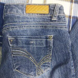 Sequin Hearts Low-Rise Jeans Size 5